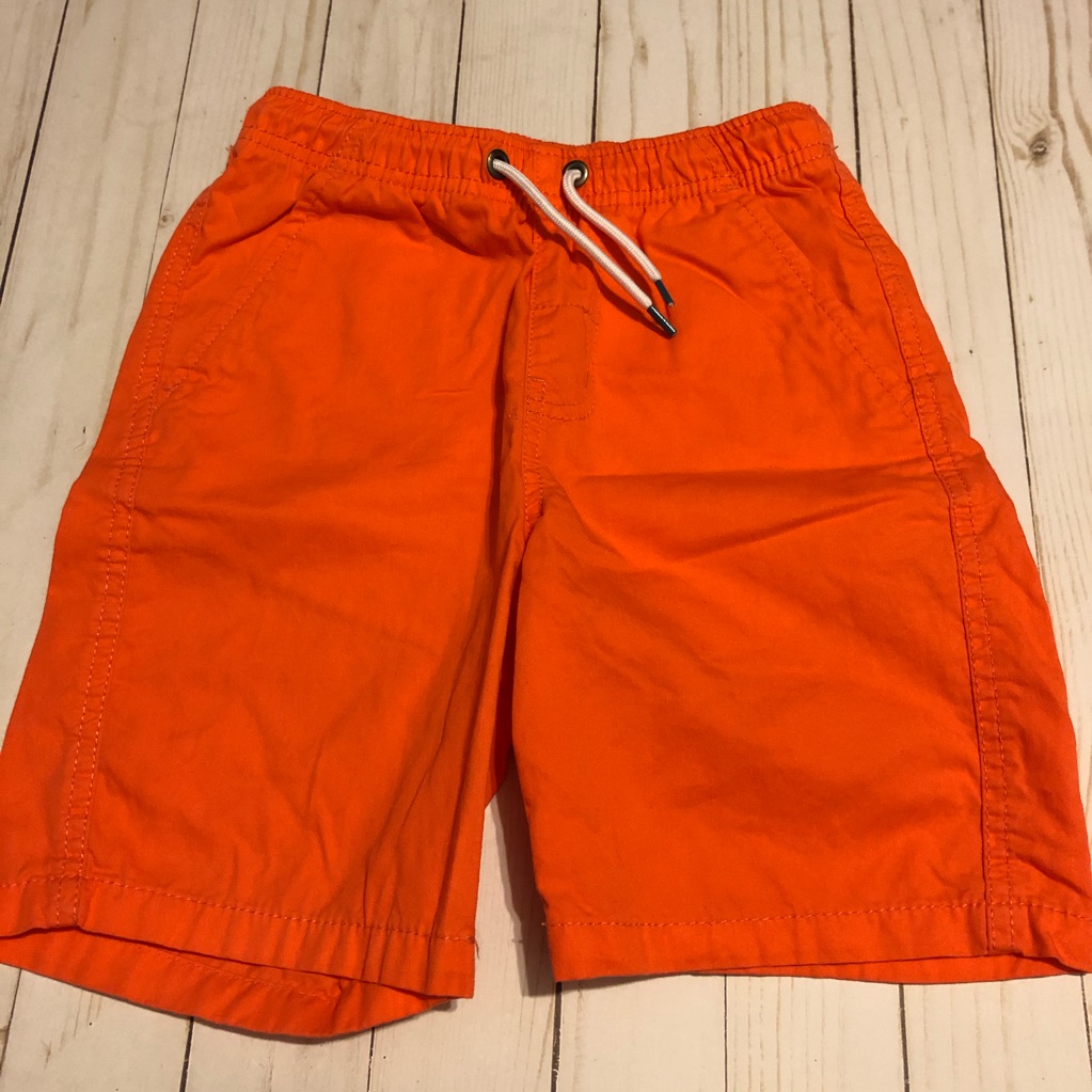 Coral Orange Shorts For Boys